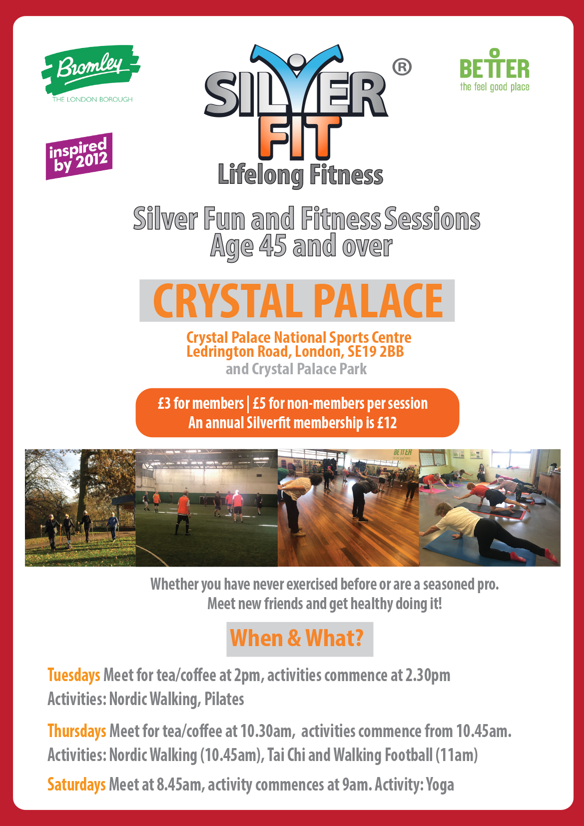 Silverfit Crystal Palace sessions